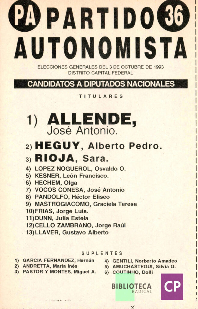 PARTIDO AUTONOMISTA