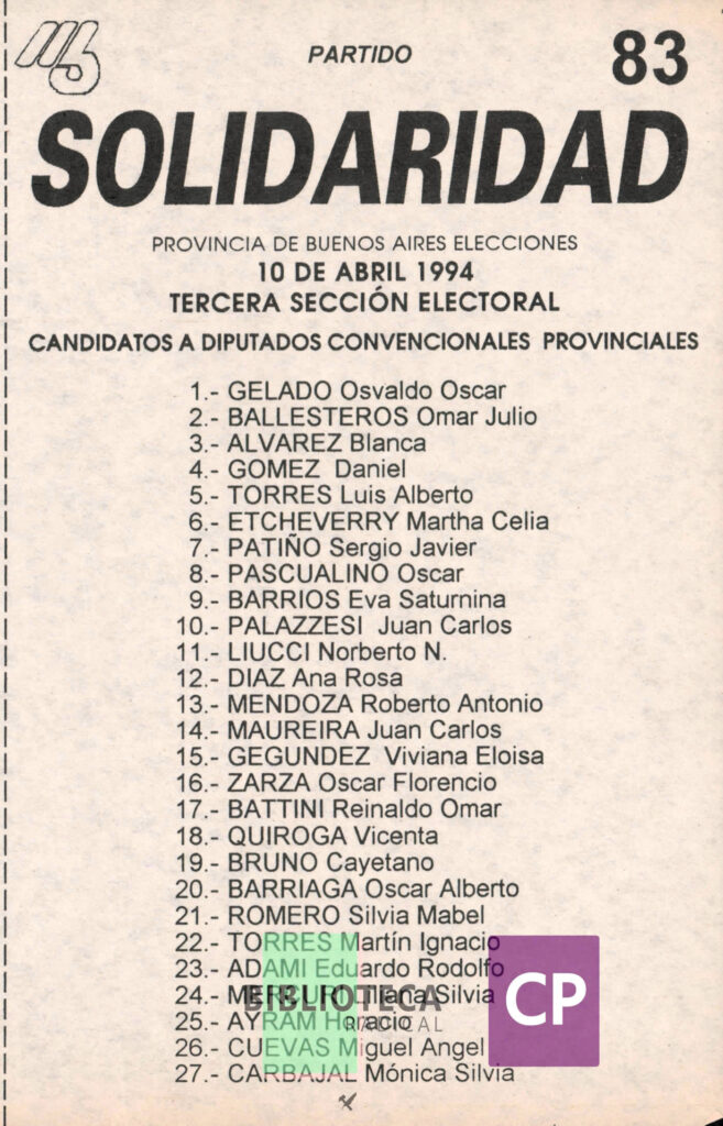 PARTIDO SOLIDARIDAD