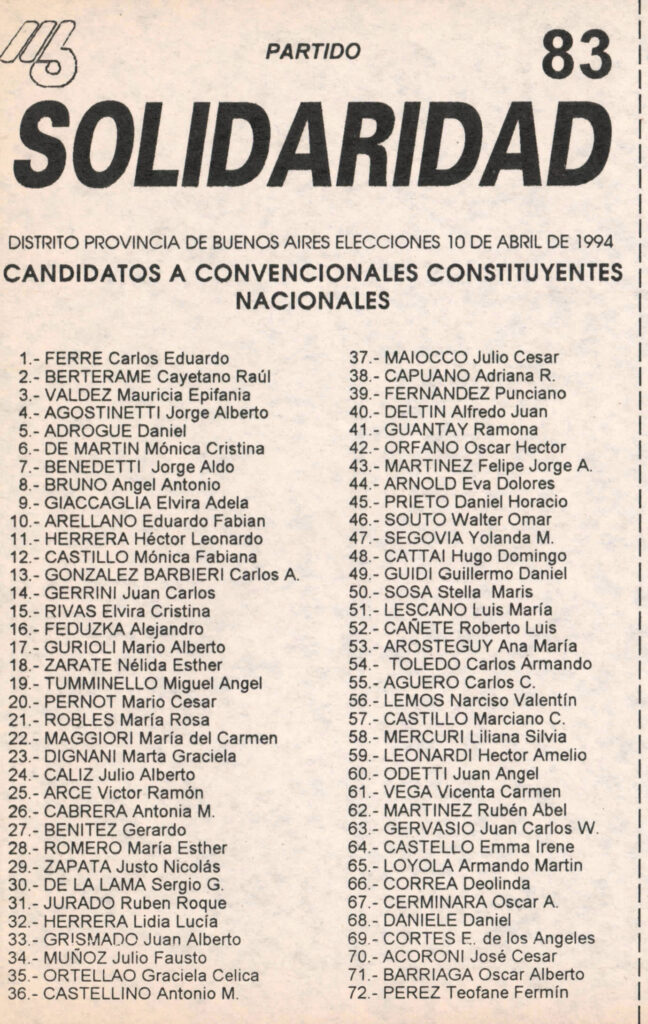 PARTIDO SOLIDARIDAD